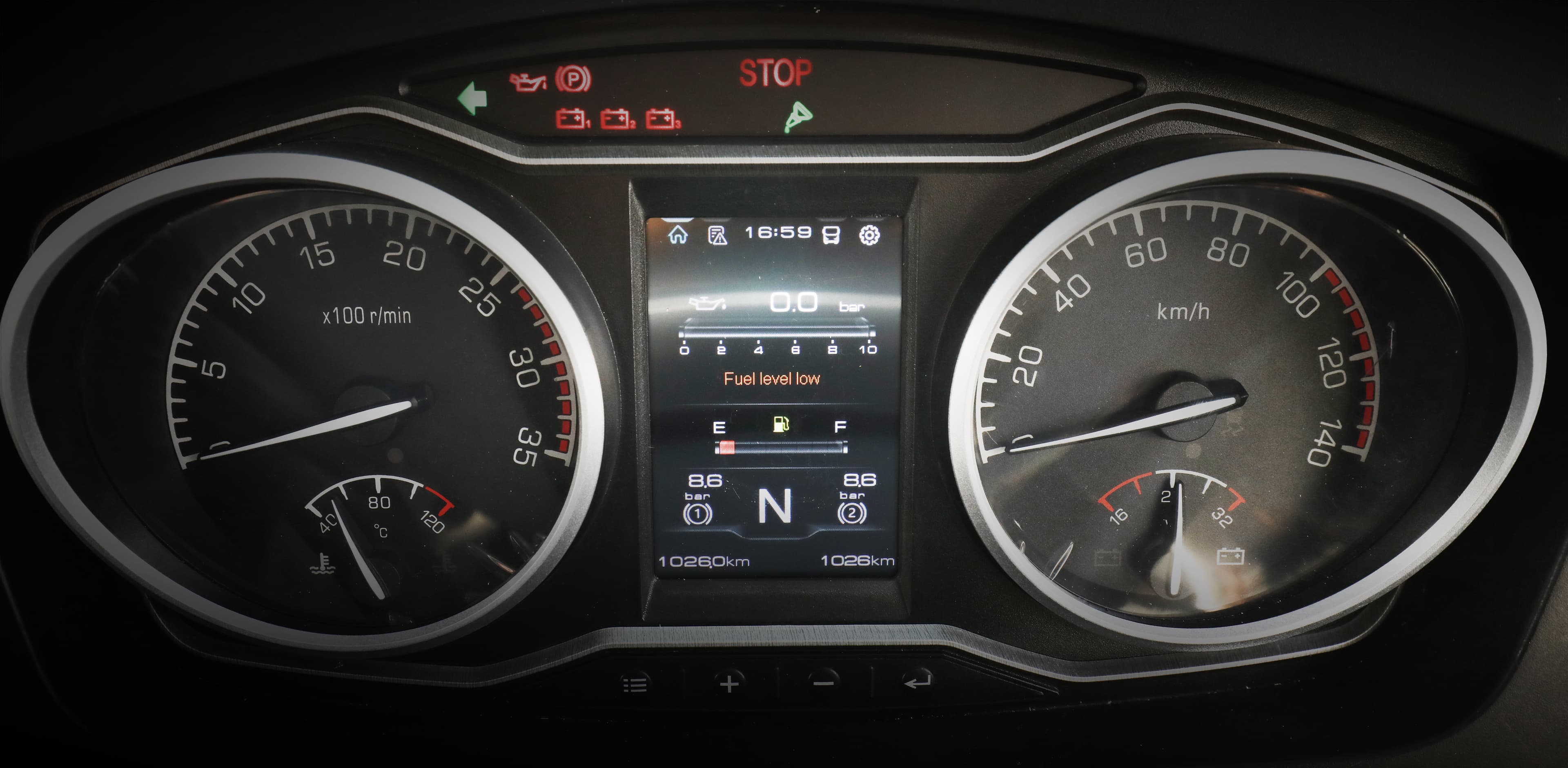 Encircling instrument panel