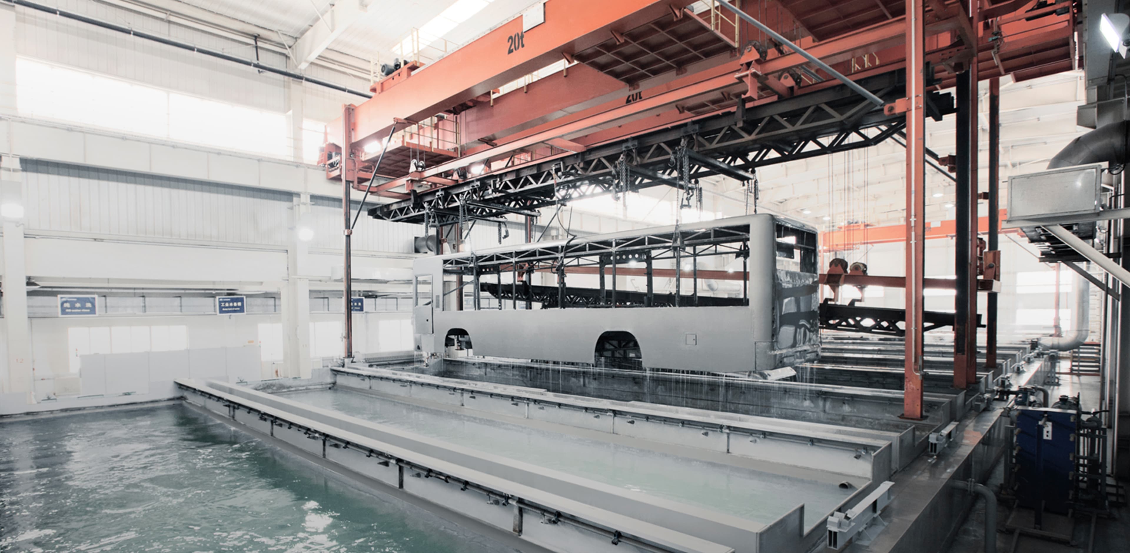 World leading bus body cathode electrophoresis