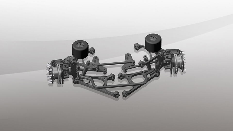 Comfortable independent suspension
