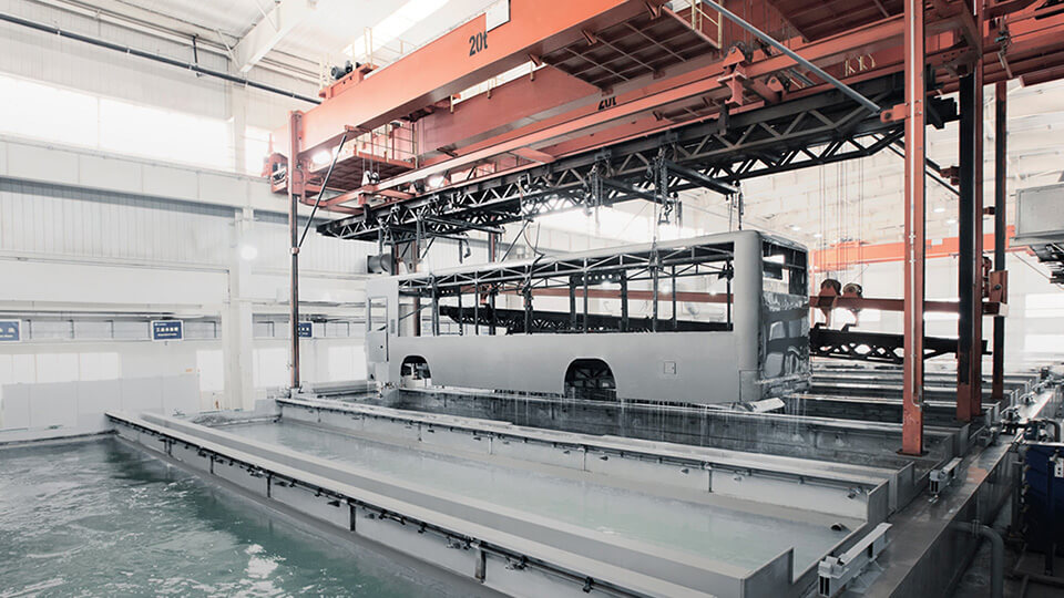 World leading bus body cathode electrophoresis